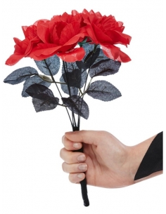 Bouquet de mariée cadavre rouge et noir