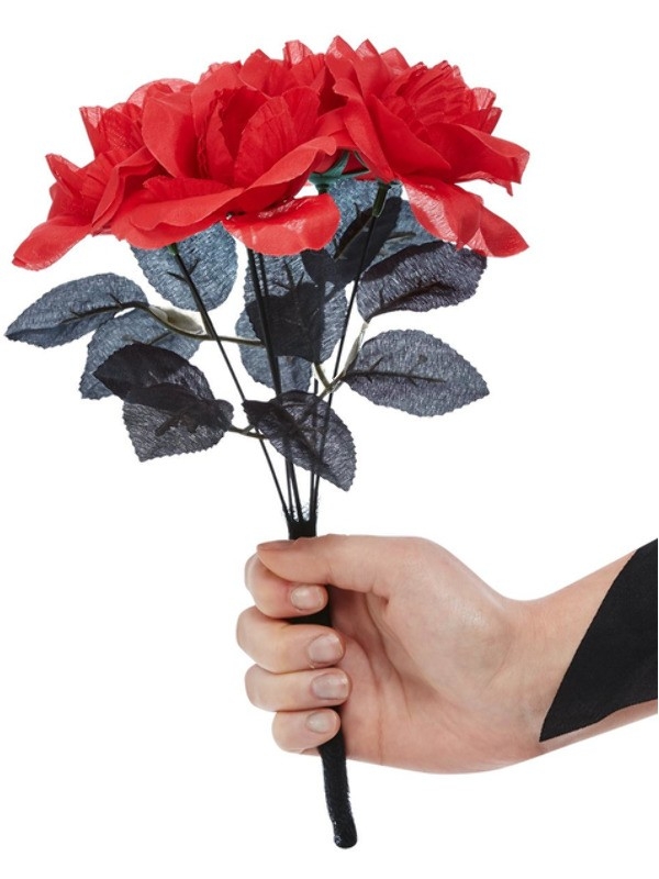Bouquet de mariée cadavre rouge et noir