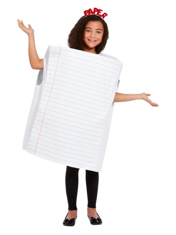 Déguisement du jeu Pierre, feuille ciseaux (papier,tabard et serre-tête)