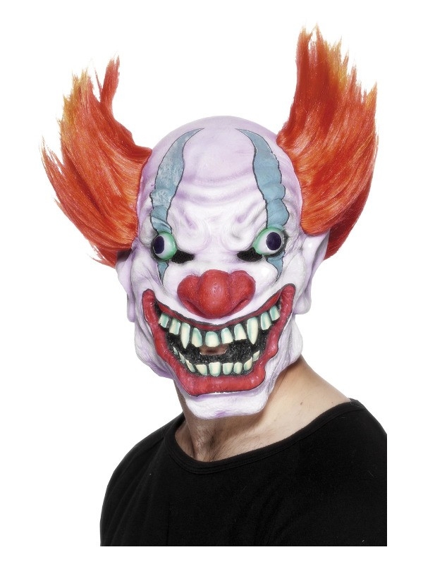 Masque horreur clown avec cheveux