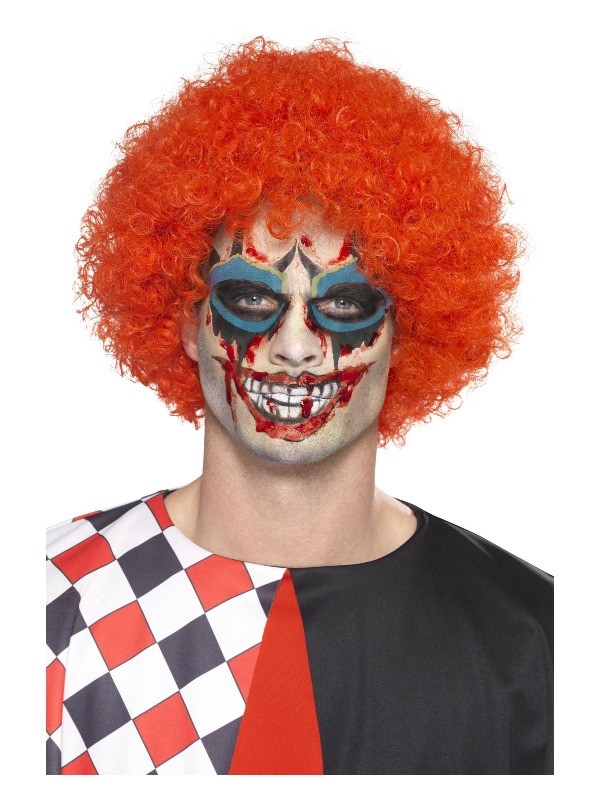 Kit maquillage clown de la mort (tatouage visage, peinture, sangs et applicateurs) Smiffys - 2