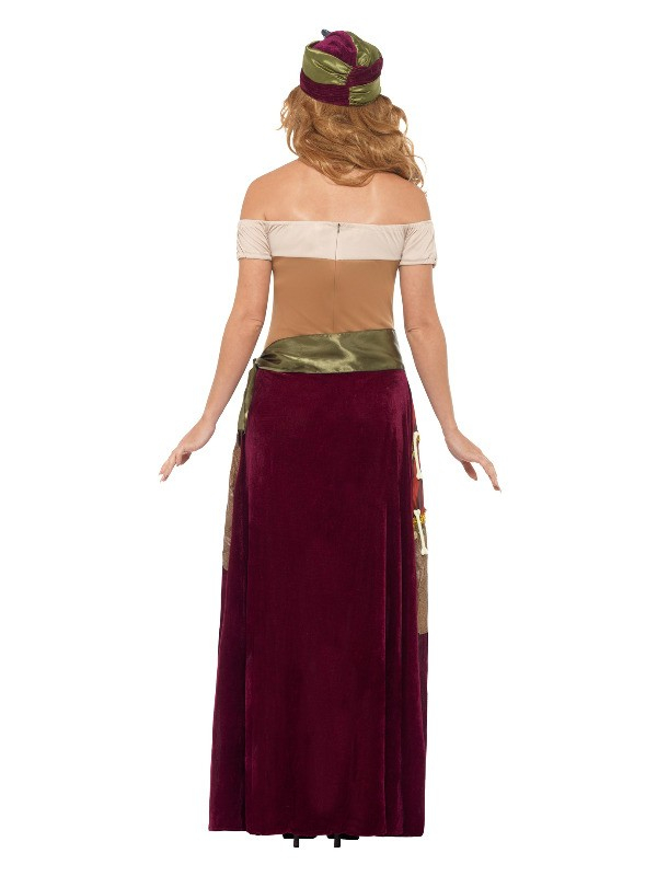 Déguisement prêtresse vaudou Deluxe (robe, ceinture, foulard et colliers)