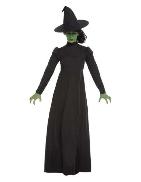 Déguisement de la Méchante Sorcière Noir (robe longue et chapeau)