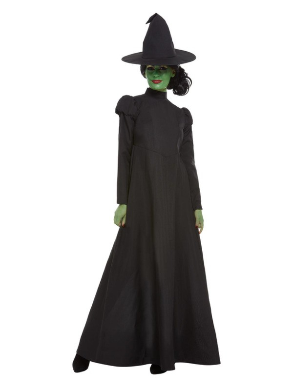 Déguisement de la Méchante Sorcière Noir (robe longue et chapeau)