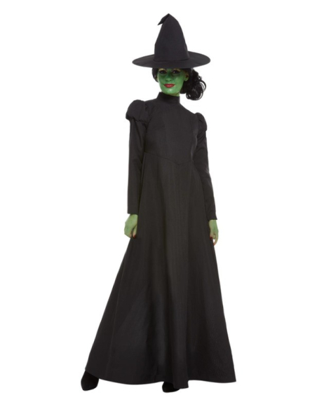 Déguisement de la Méchante Sorcière Noir (robe longue et chapeau)
