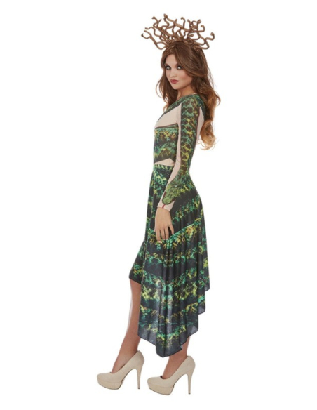 Déguisement Méduse Femme (Taille L) – Robe & Coiffe Serpents