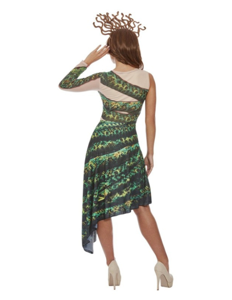 Déguisement Méduse Femme (Taille L) – Robe & Coiffe Serpents