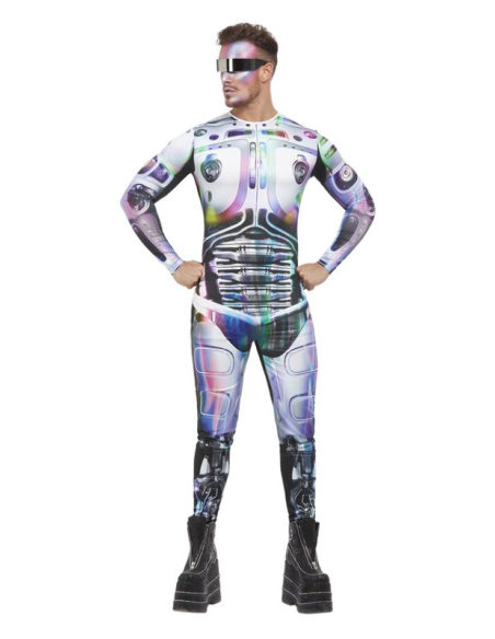 Déguisement extraterrestre, Homme,  Multicolore, Justaucorps