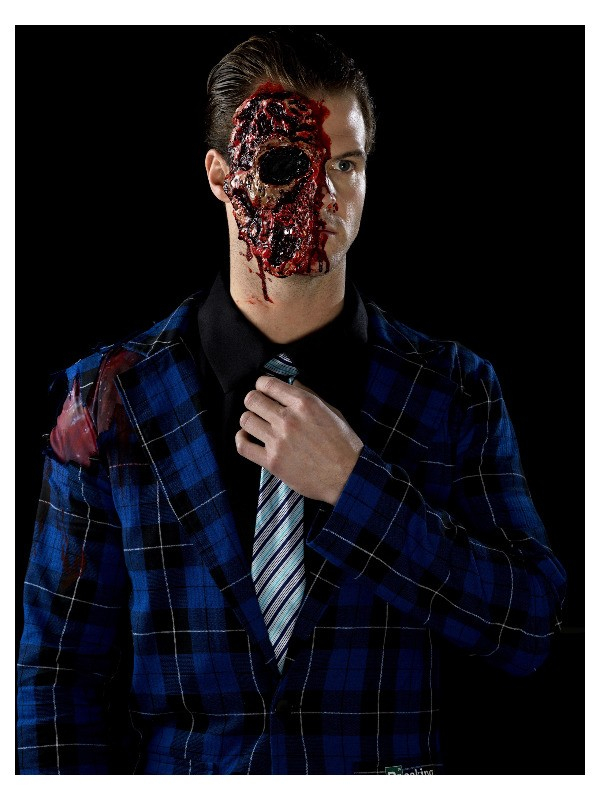 Déguisement licence Gustavo Frings Breaking Bad (veste, fausse chemise, cravate et prothèse)