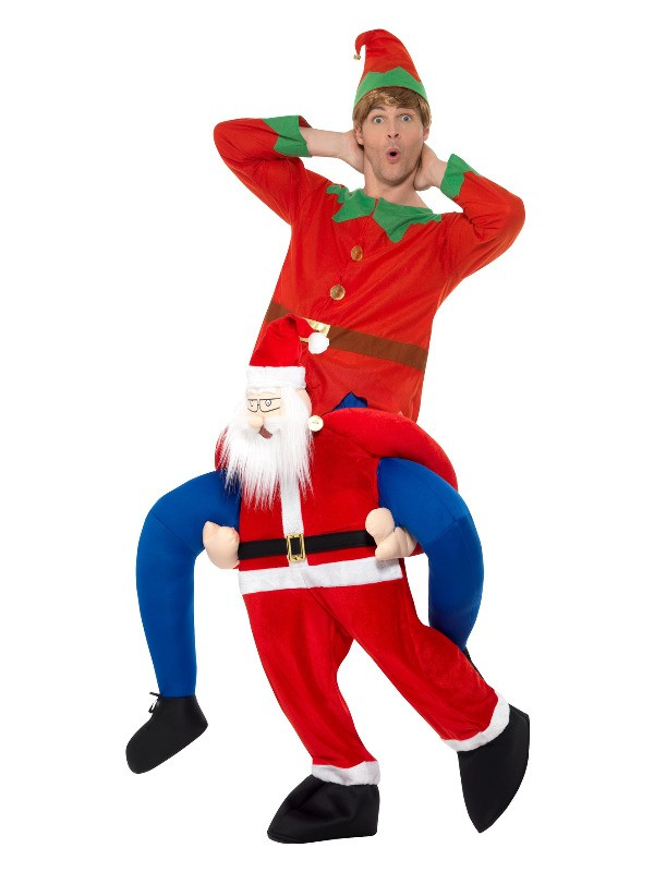 Déguisement Porté par Père Noël Adulte (combinaison)