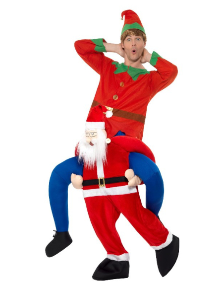 Déguisement Porté par Père Noël Adulte (combinaison)
