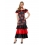 Robe Flamenco Femme rouge et noir Femme (robe et collier)