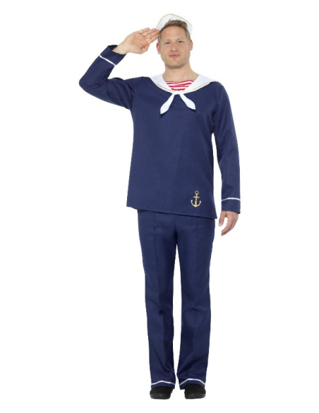Déguisement de Marin Homme ( haut, pantalon et bob)