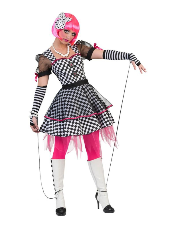 Déguisement marionnette animée avec fil - Femme