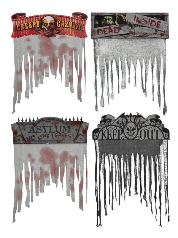 Rideau de porte Halloween 137cm