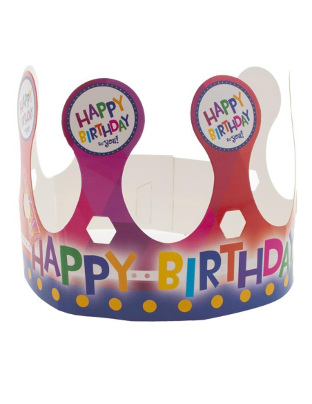 Couronne Joyeux Anniversaire en papier
