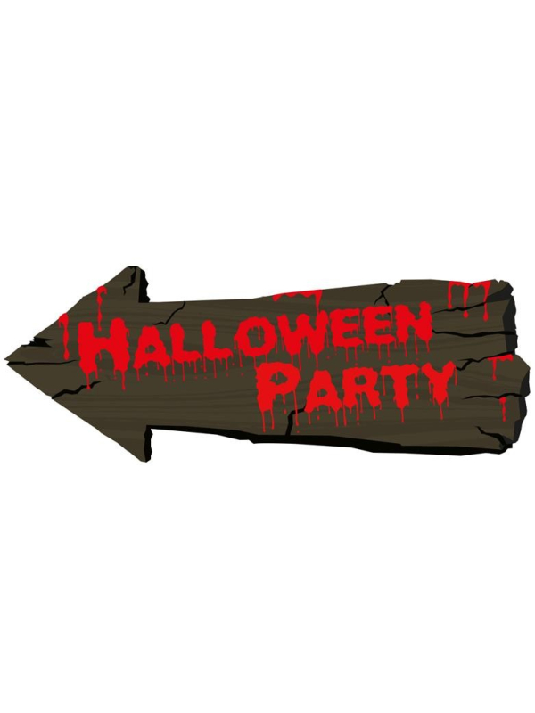 Pancarte de decoration Halloween 50cm