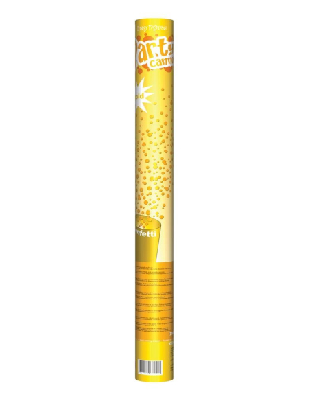 Tireur de confettis or - 60cm