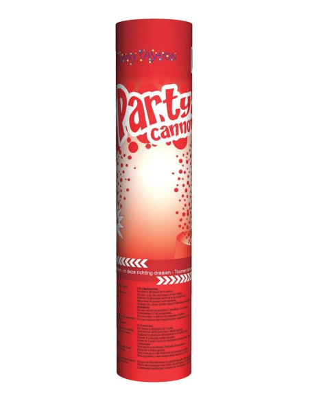 Tireur de confettis 20cm rouge
