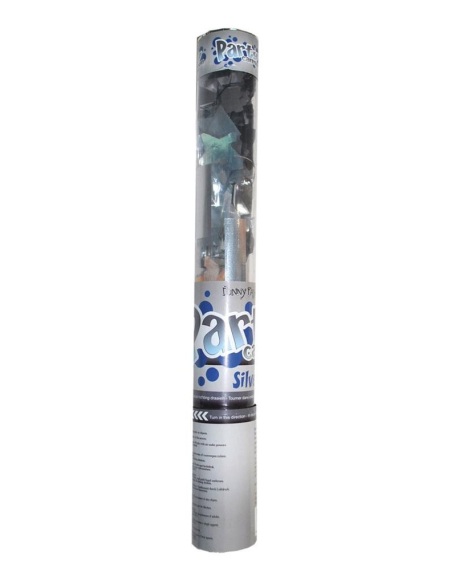 Tireur de confettis 40cm argent