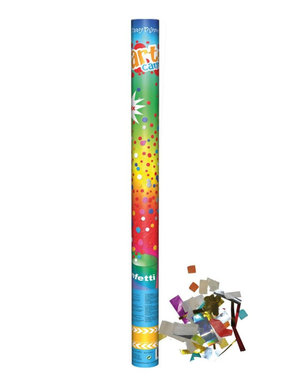 Tireur de confettis 80cm multicolore