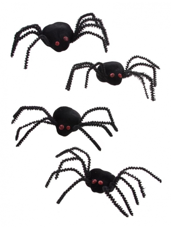 4 araignées de 10cm