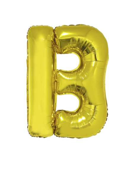 Ballon aluminium OR lettre -B- taille 102cm