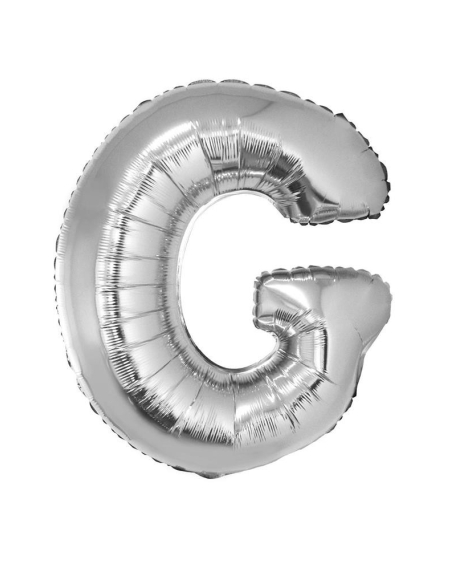 Ballon aluminium Argenté lettre -G- taille 102 cm