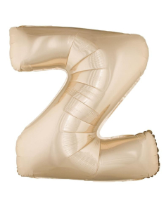 Ballon Aluminium Champagne ou Rose mordoré lettre -Z- taille 102cm