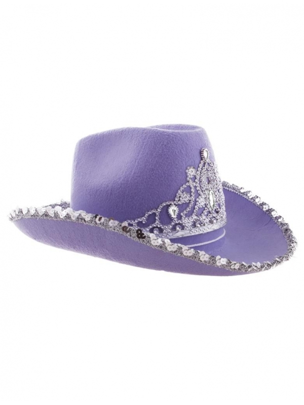 Chapeau Cowboy avec diadème, femme - 6 couleurs au choix