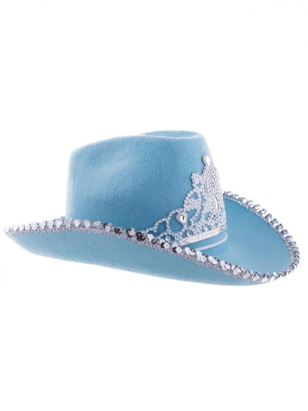 Chapeau Cowboy avec diadème, femme - 6 couleurs au choix