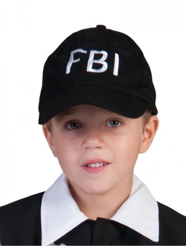 Casquette FBI Noir Enfant