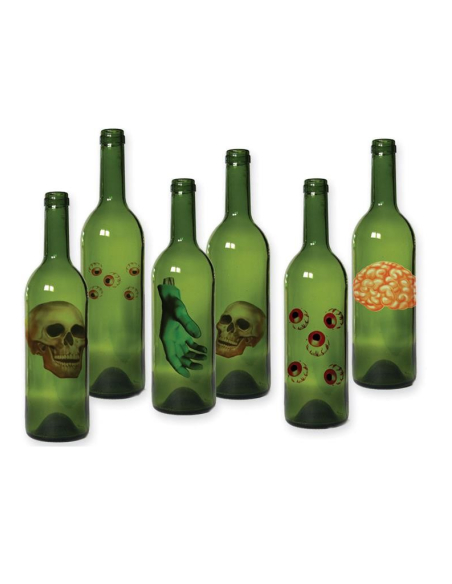 6 étiquettes de bouteilles pour Halloween