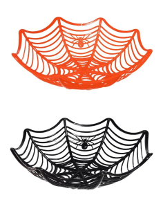 Corbeille à bonbons Halloween toile d’araignée 27 cm 2