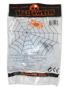 Toile d’araignée blanche (20 g) pour Halloween