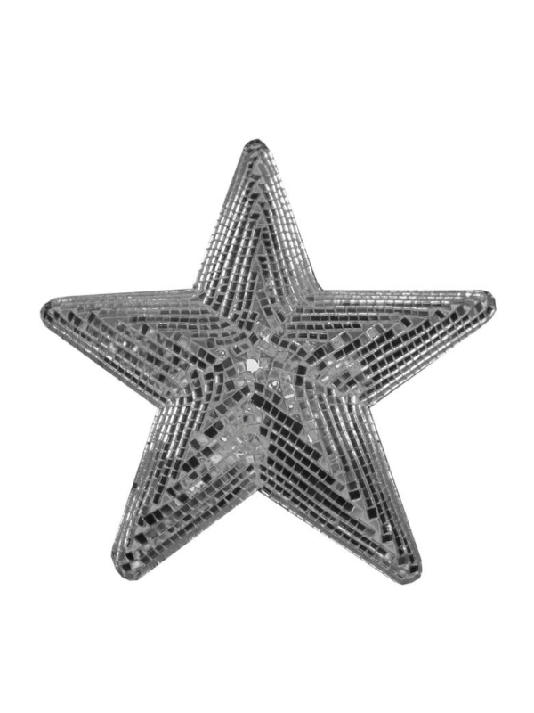 Etoile à Facettes à suspendre - 40 cm - Argent