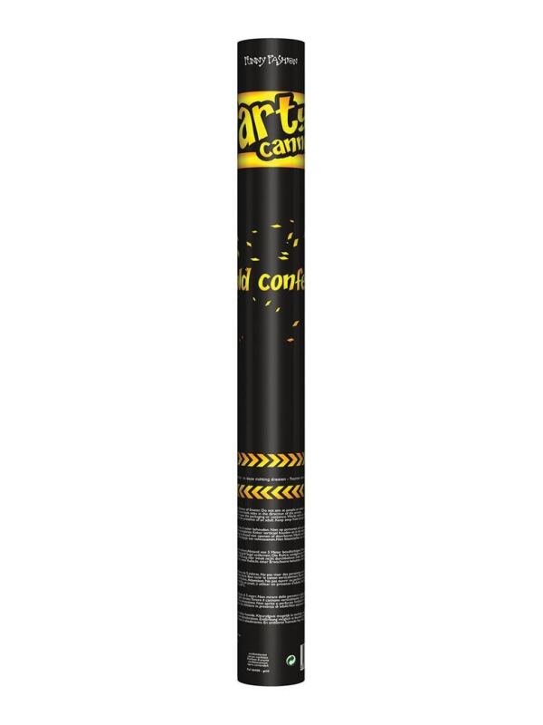 Tireur de confettis or - 60cm