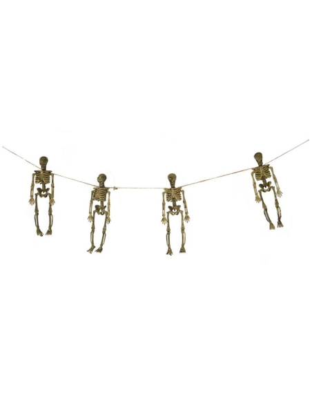 Guirlande de squelette Halloween 80cm