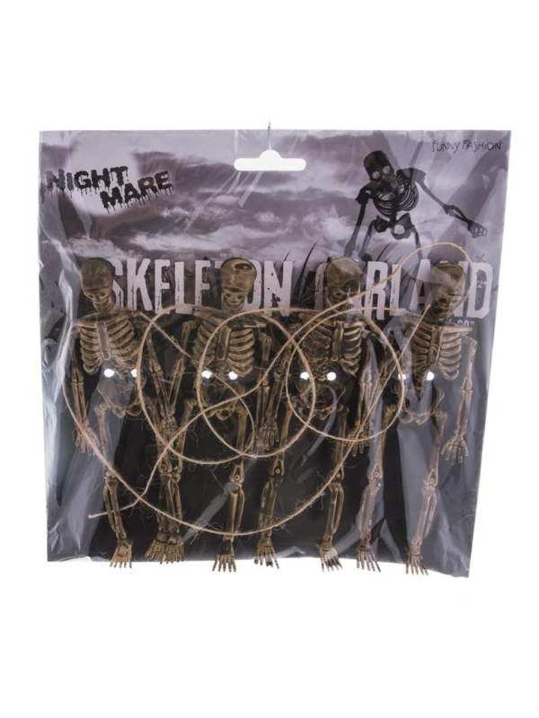 Guirlande de squelette Halloween 80cm