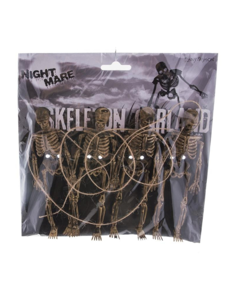 Guirlande de squelette Halloween 80cm