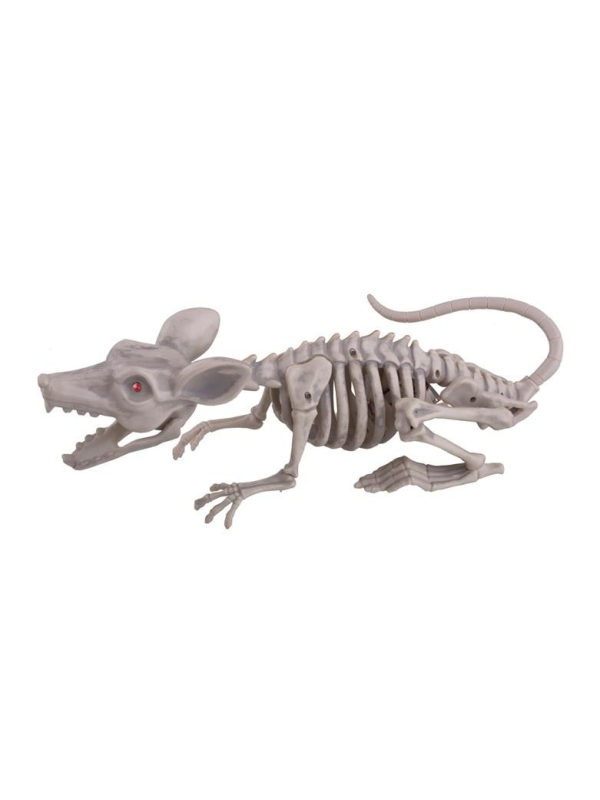 Squelette de souris avec lumière Halloween 38cm
