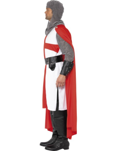 Déguisement Héros St georges blanc et rouge 2