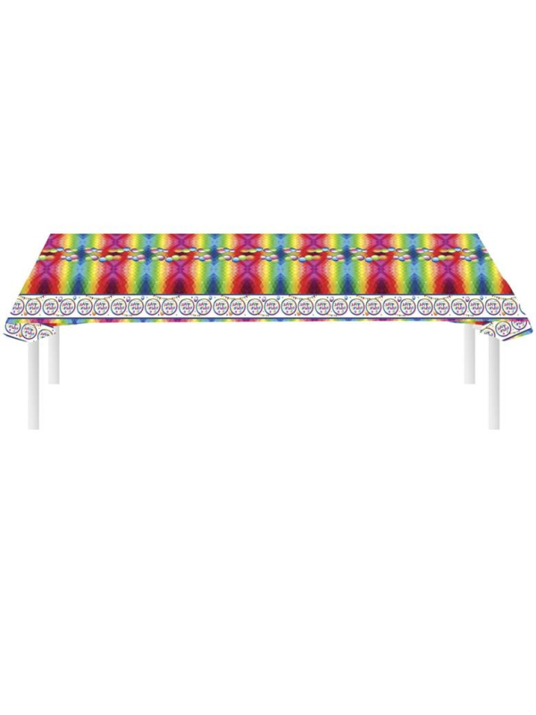 Nappe en plastique Happy Birthday (270x136cm)