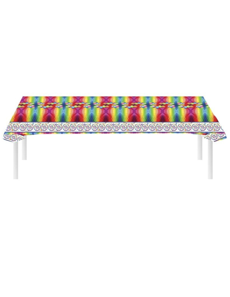 Nappe en plastique Happy Birthday (270x136cm)