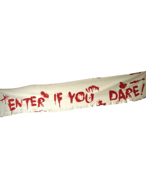 Bannière Halloween tachée de sang de 180 cm