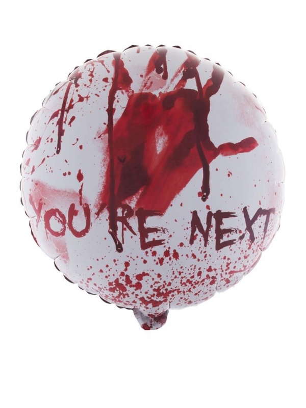 Ballon, décoration Halloween ( taché de sang, 52,5 X 46 cm)