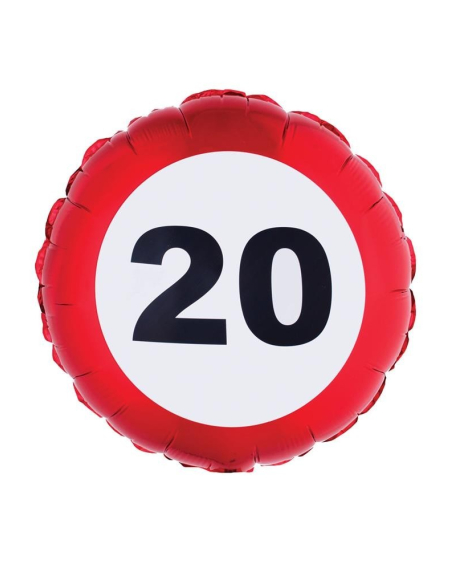Ballon Anniversaire en aluminium - 20 ans