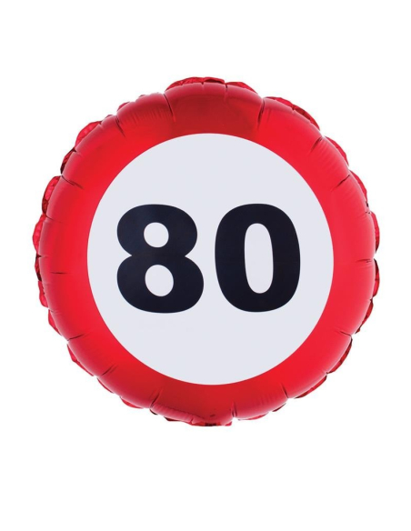 Ballon anniversaire 80 ans en aluminium