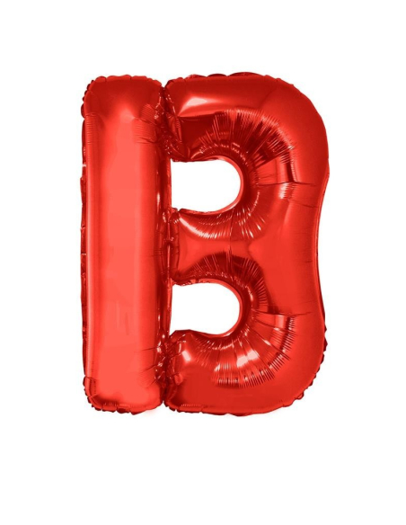 Ballon aluminium lettre B rouge - 102 cm