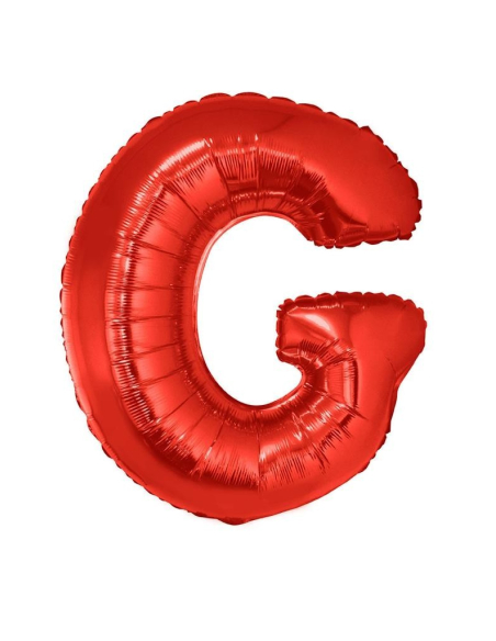 Ballon aluminium lettre G rouge - 102 cm